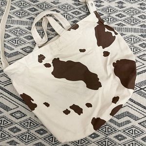 BAGGU Horizontal Duck Bag Brown Cow